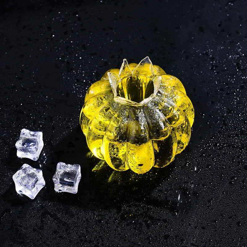 

350ml Heat Resistant High Quality Borosilicate Hand Blown Cocktail Glass Pomegranate Shape Cup without Straw Bar kit