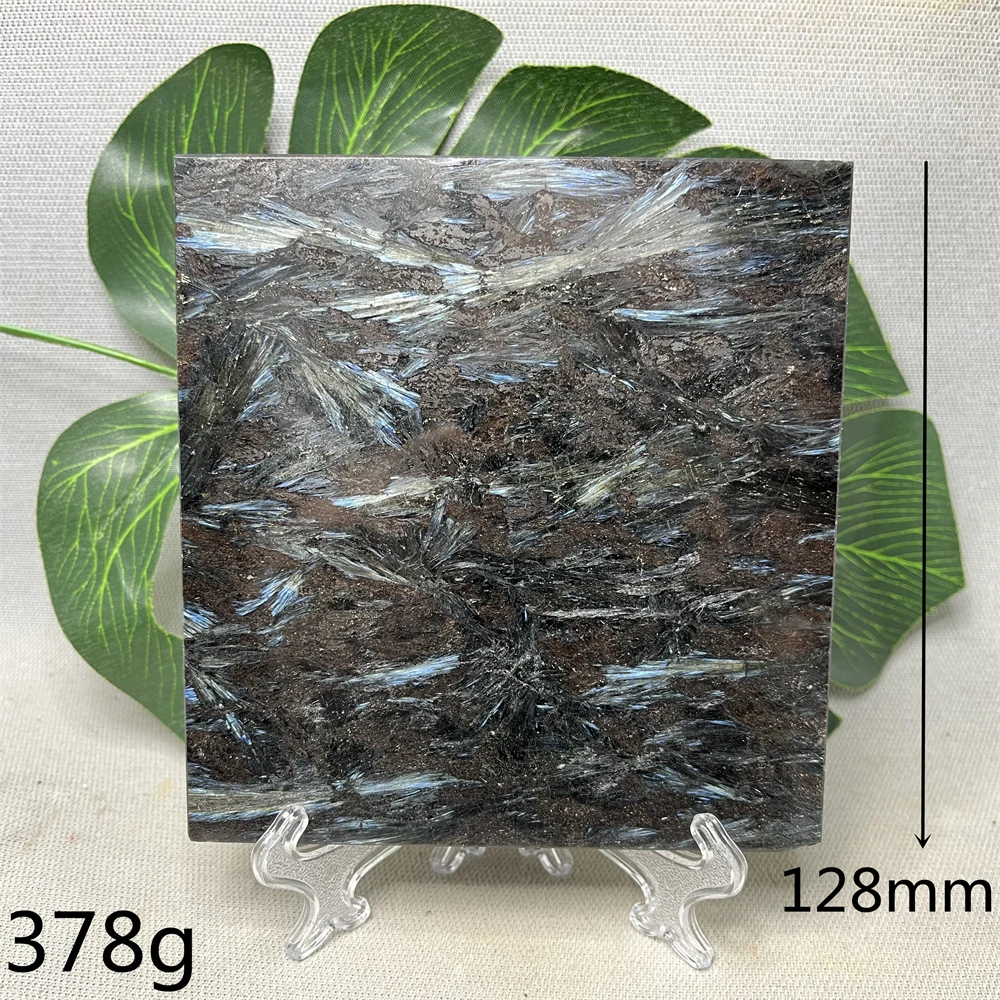 Natural Gem Slice Blue Fireworks Garnet Original Mineral Specimen Home Room Decoration Gift Spiritual Meditation Crystal Healing image 5