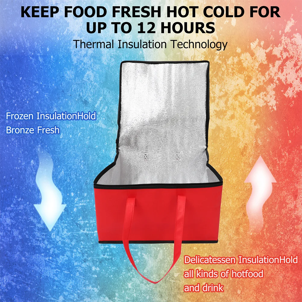 

Fresh Keeping Aluminum Foil Bag 9 Inch 32x32x22 Thermal Insulated Delivery Cooler Food Storage Portable Takeout Large