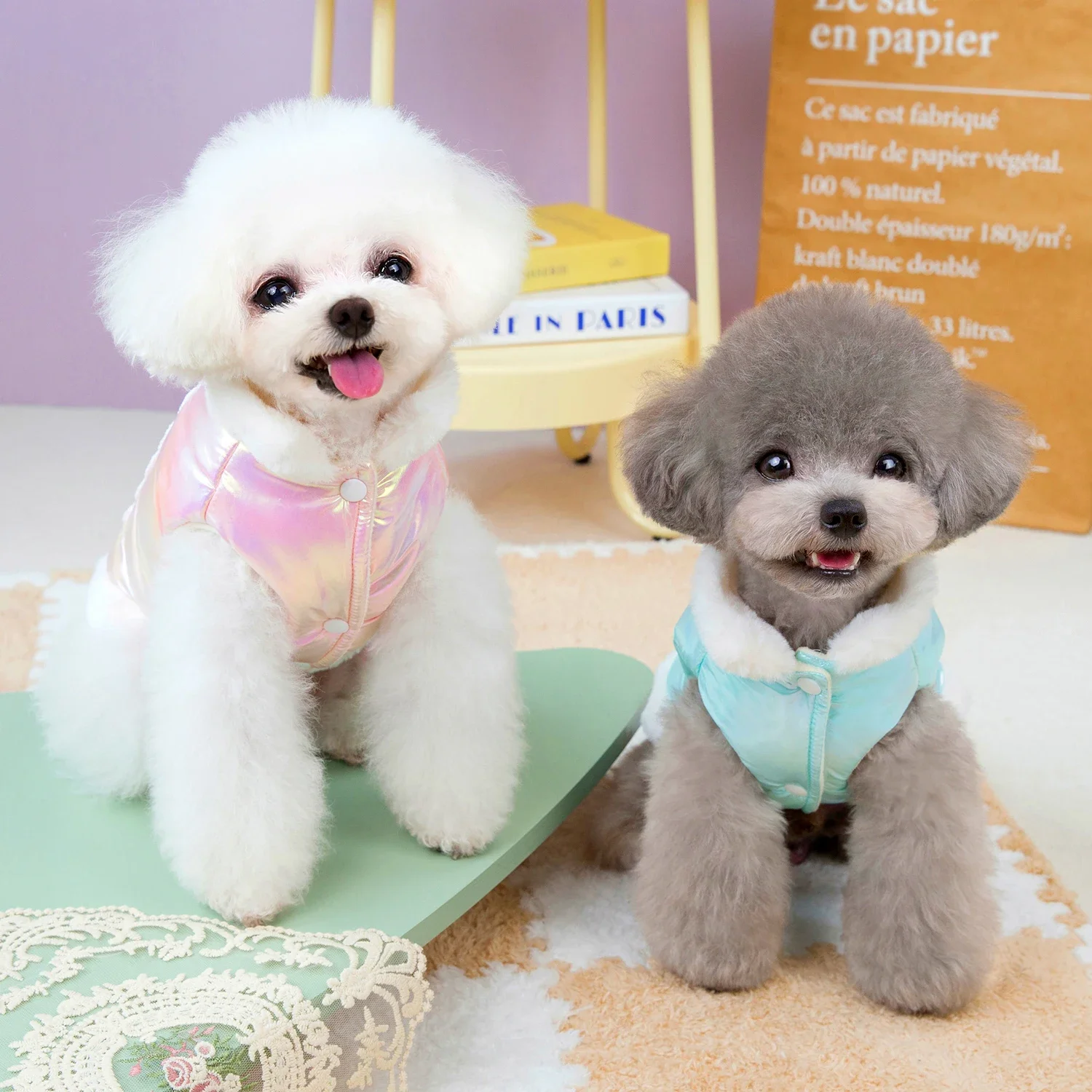Clothing for Small Dogs Waterproof Vest Jacket Autumn Winter Warm Pet Dog Coat Clothes for Chihuahua French Bulldog Outfits image 3