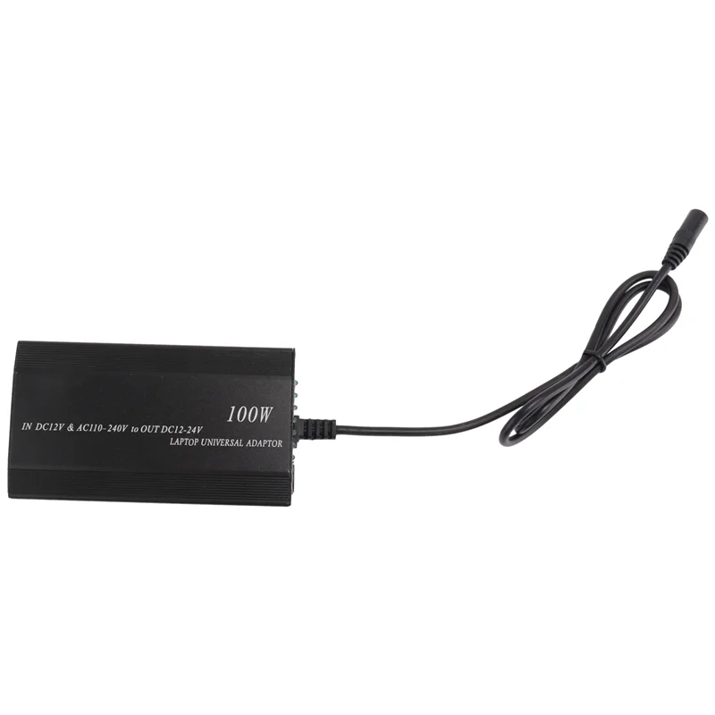 العالمي 5 فولت-24 فولت التيار المتناوب محول الطاقة قابل للتعديل سيارة المنزل شاحن USB5V امدادات الطاقة 100 واط 5A محمول مع 34 قطعة تيار مستمر موصل-N36R