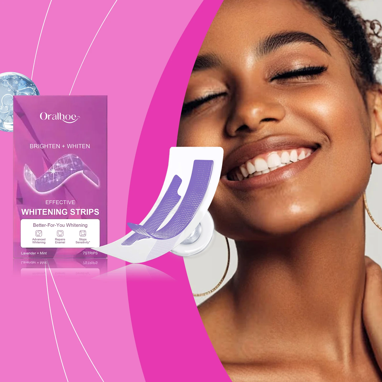 

Teeth Whitening Strip Remove Teeth Tea Coffee Smoke Stain Tooth Brightening Deep Cleansing Oral Hygiene Dental Bleaching Sticker