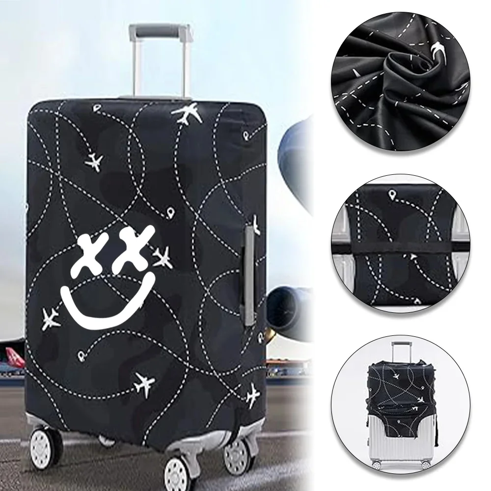 Luggage Cover Suitcase Elastic Fabric Protective Covers Baggage Case Cove for 18-28 Inch Suitcases Printnig Wslls Series