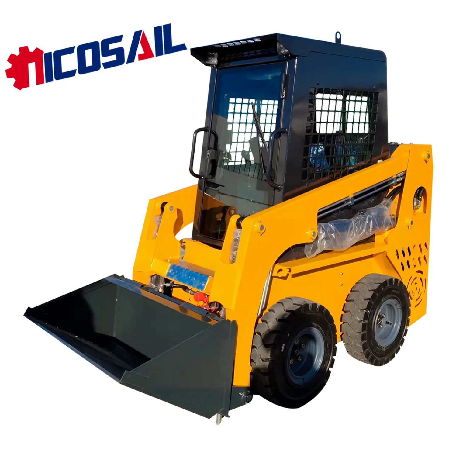Skid Steer Loader 380kg  CE Certified Euro 5 Compact Hydraulic Mini Skid Loader for Farm