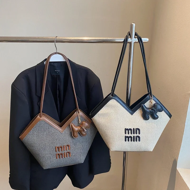 

Элегантная женская сумка на плечо на молнии, роскошная винтажная кожаная сумка для женщин, минималистичный Парижский модельер с буквенным логотипом