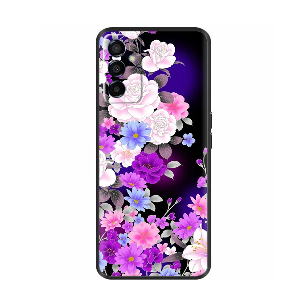 Case For Samsung F13 Case Cute Pattern Black Back Protectived Mobile Phone Cases For Samsung Galaxy F13 SM-E135F F 13 bumper