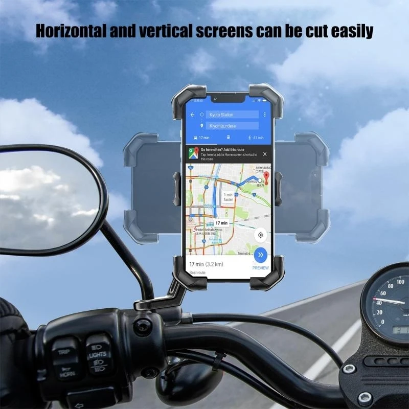 Secure Motorbike Smartphone Holder, 360 Degree Adjustable Instants Lock and Release Holder Support Waterproof best sale