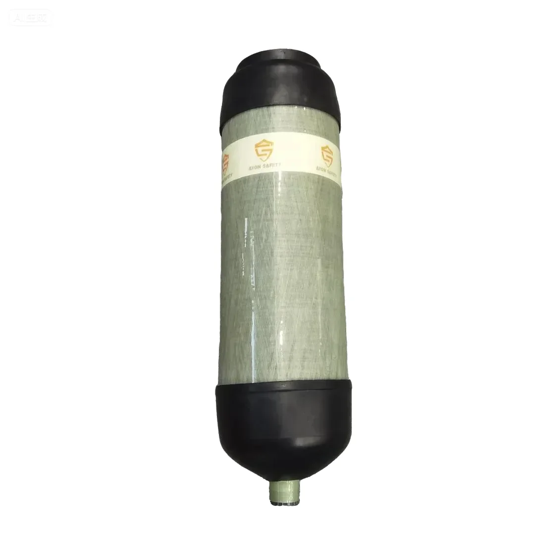 Ayonsafety Carbon Fiber Composite Scuba Tank 3L 4500 Psi High Pressure Cylinder With Rubber Cap FR Cotton Bag For Compressed Air
