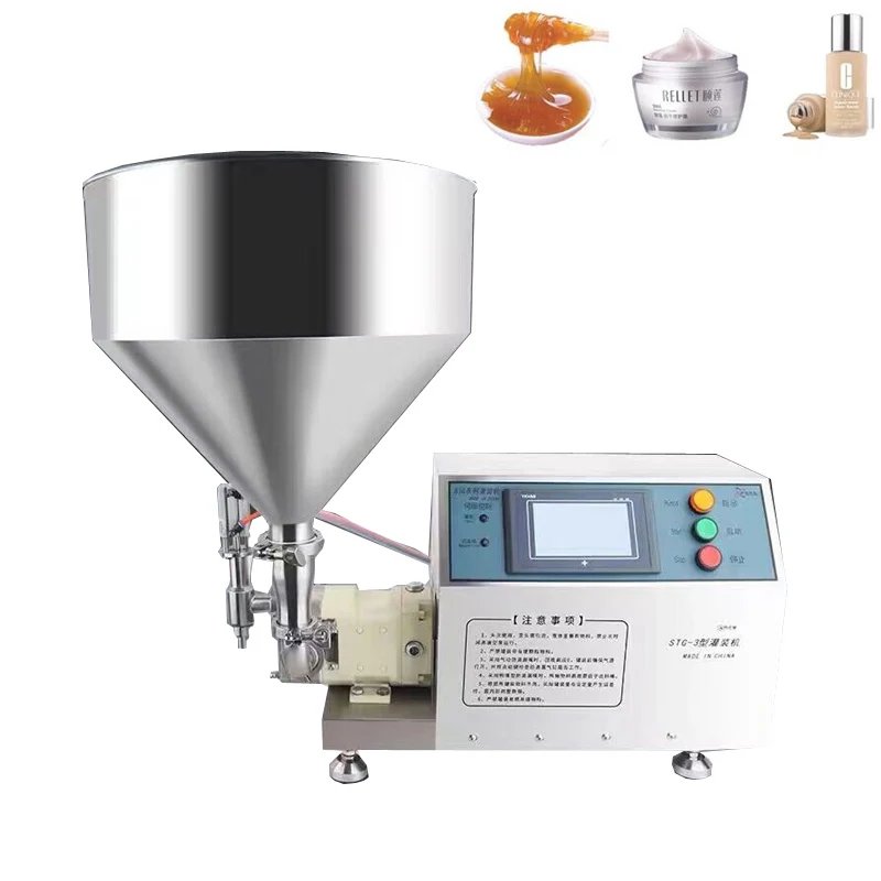 High Viscosity Semi-automatic Rotor Pump Filling Machine Dressing Oil Cosmetic Cream Filler Cam Pump Filling Machine