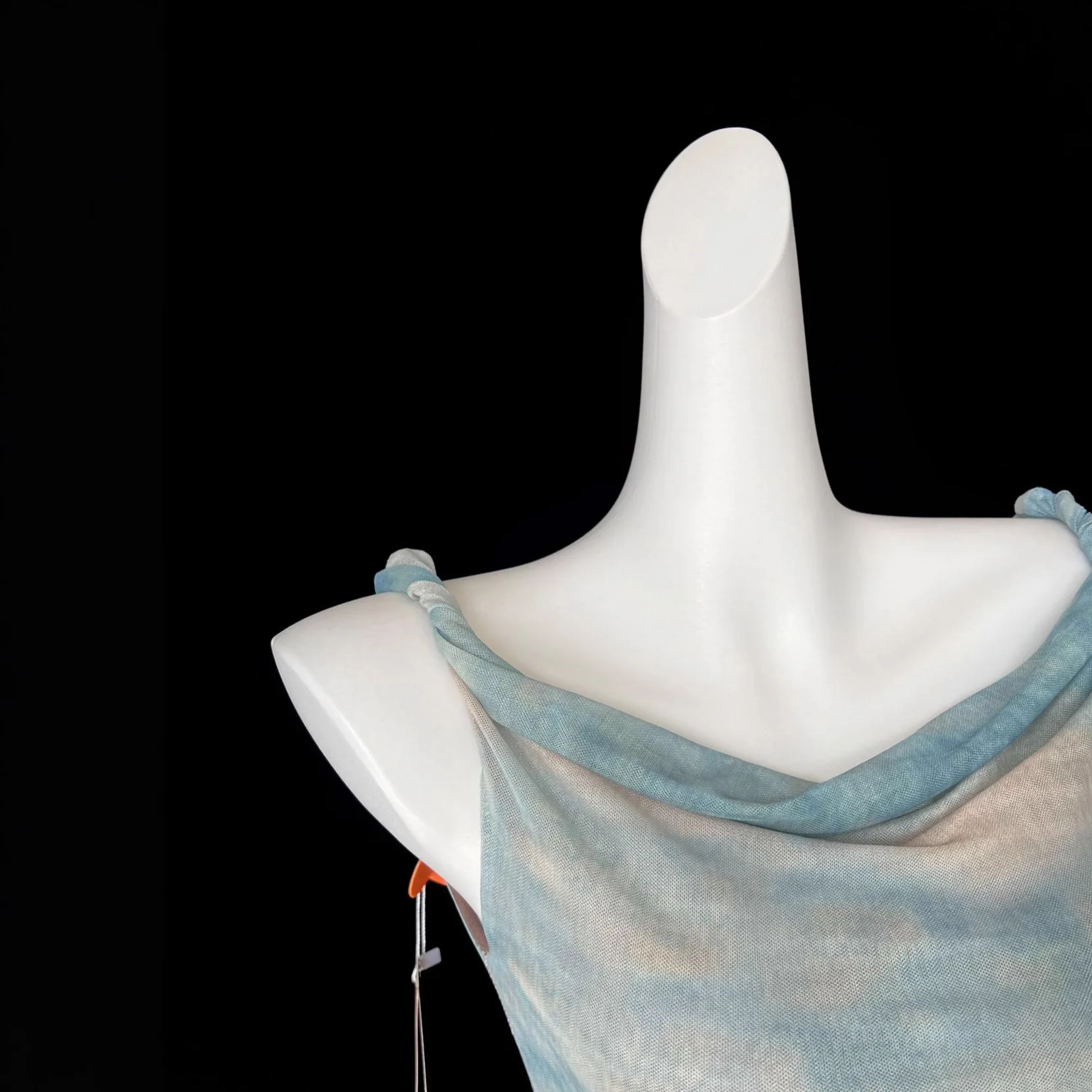 Double-layer Mesh Yarn Smudged Kink Vest for Women's Summer Wear Sleeveless T-shirt with Suspenders Inside