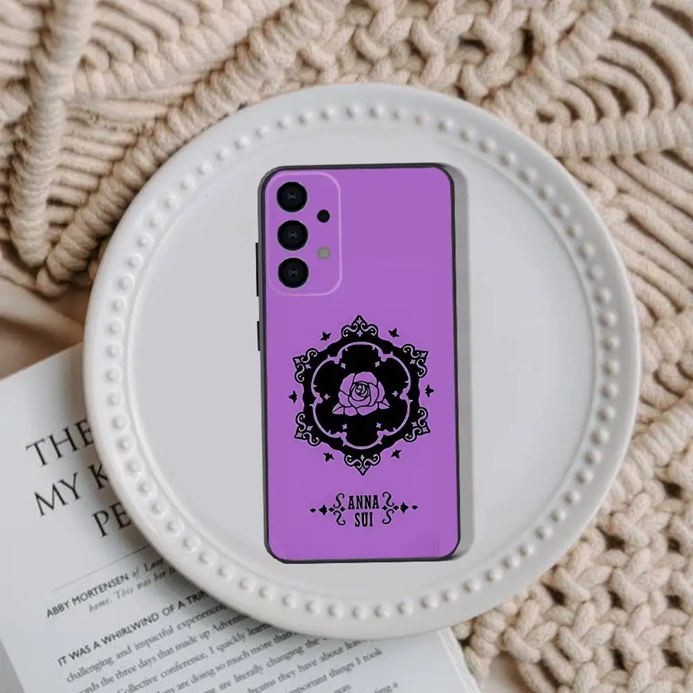 Funda de teléfono de marca A-ANNA S-SUI para Samsung Galaxy A73,31,32,72,41,53,52,71,22,5G,Note,J7,8,9 funda negra suave