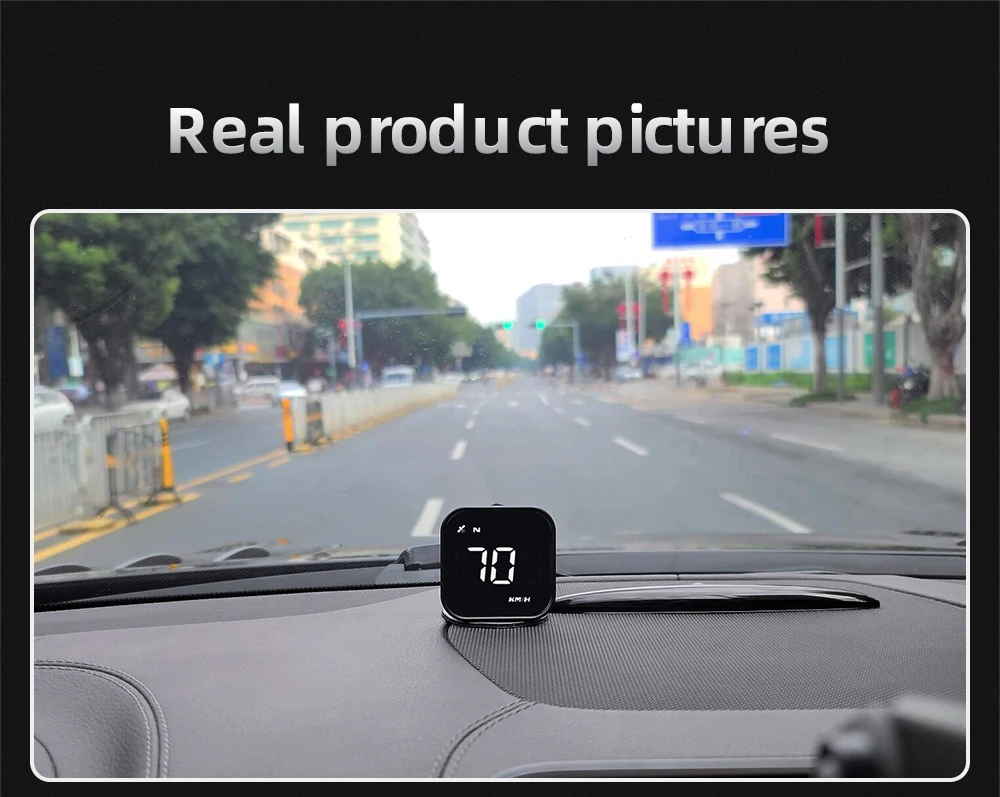 Auto-GPS-Head-Up-Display, LED-Smart-Digitaltacho, Fahrzeuggeschwindigkeitsanzeige G4S HUD, Autozubehör für alle Fahrzeuge mit Geschwindigkeitswarnung – Detail 21