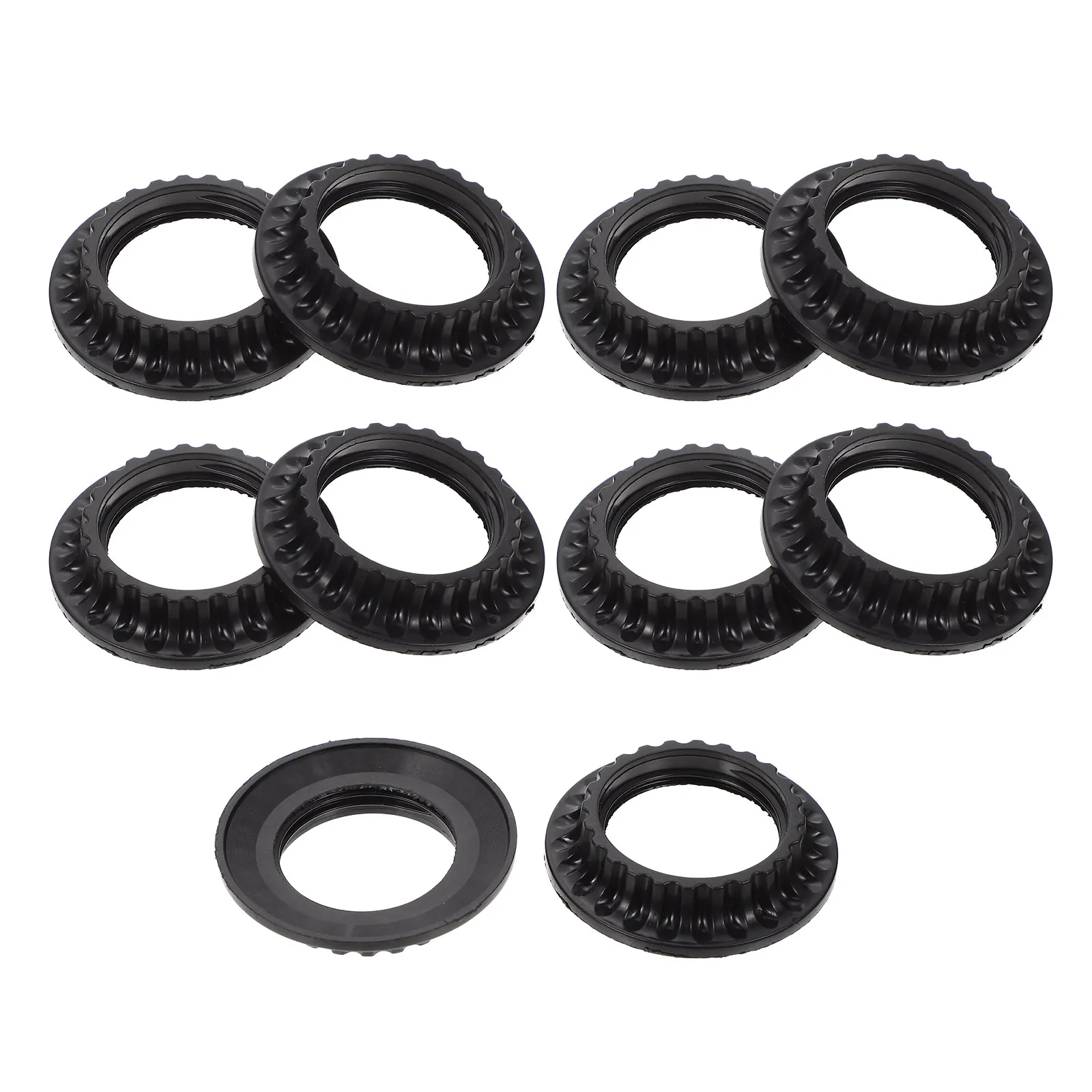 

10Pcs E26 Light Holder Ring Strong Plastic Fixing Circle Tight Secure Connection DIY Lamp Installation Essential Accessory