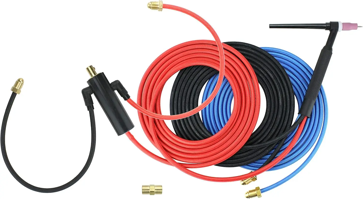 Series - 250 Amp - Water Cooled - Tig Torch - 25 Feet 3-Piece Cable - Inline Gas Dinse 35-70 Connector - (Welders With Gas