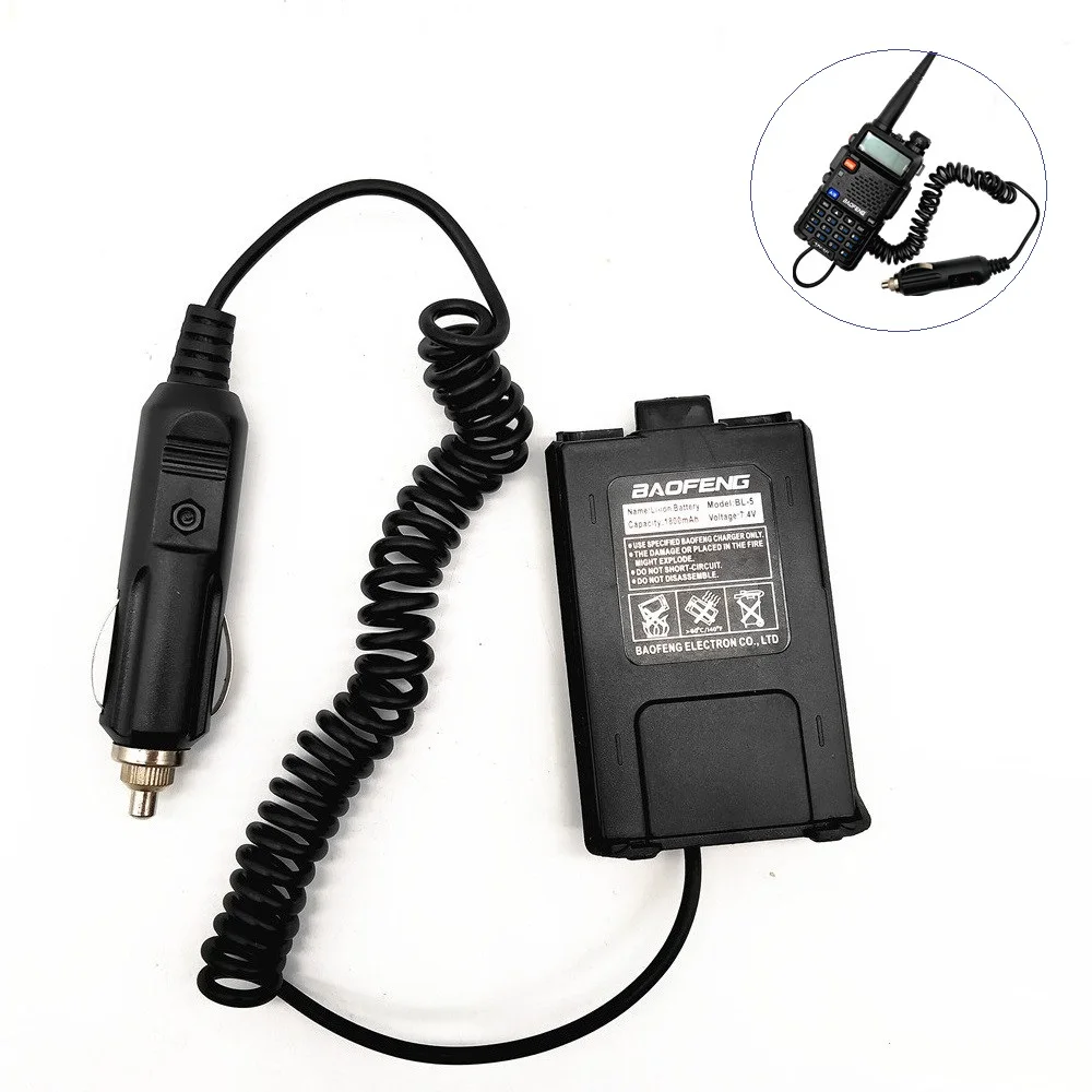 

Car Cigarettes Charger for Baofeng UV-5R 8W High Power Walkie Talkie VHF UHF Ham Radio Station Car Charger for Truckers uv5r