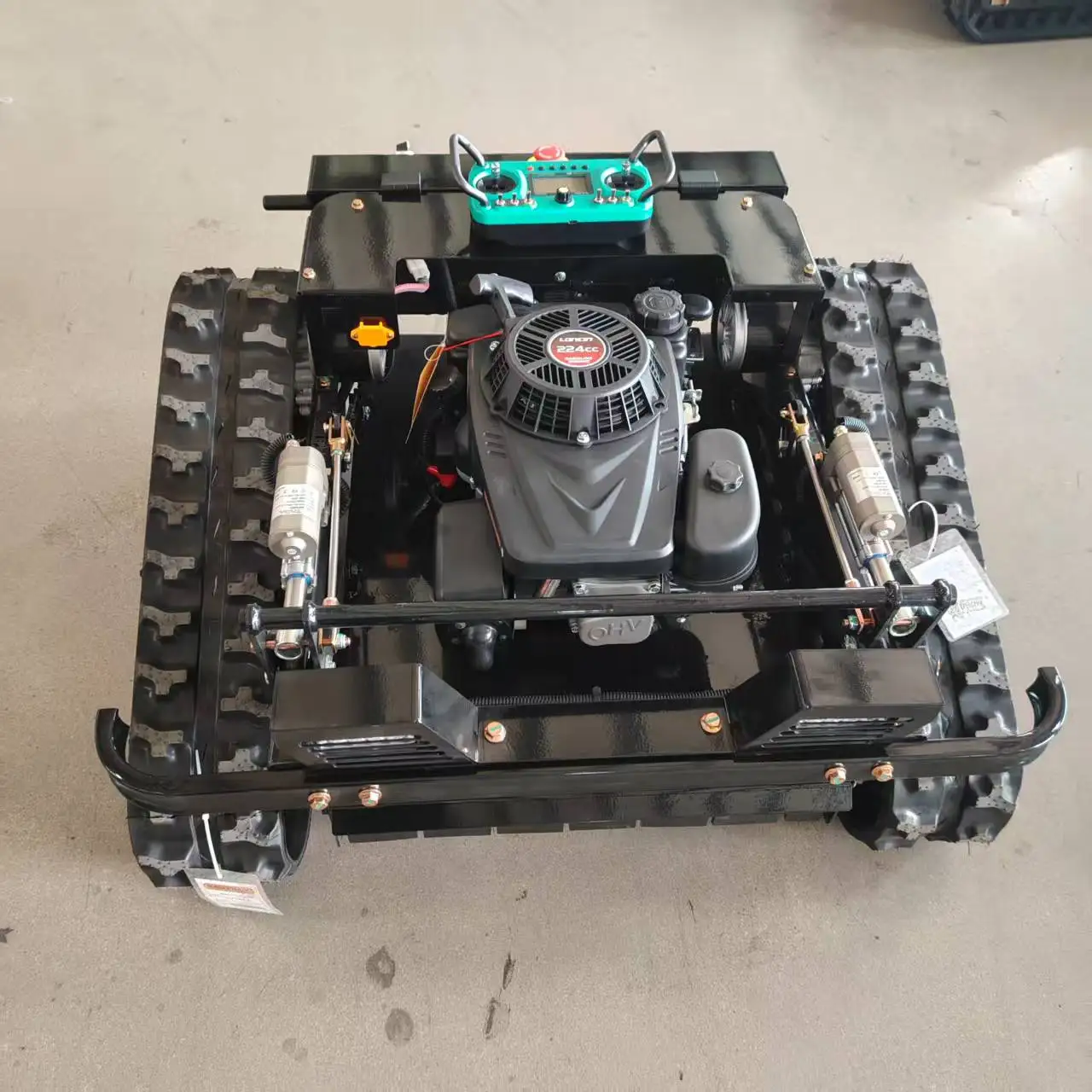 

Customized remote control lift one button electric start crawler zero turn intelligent remote control lawn mower