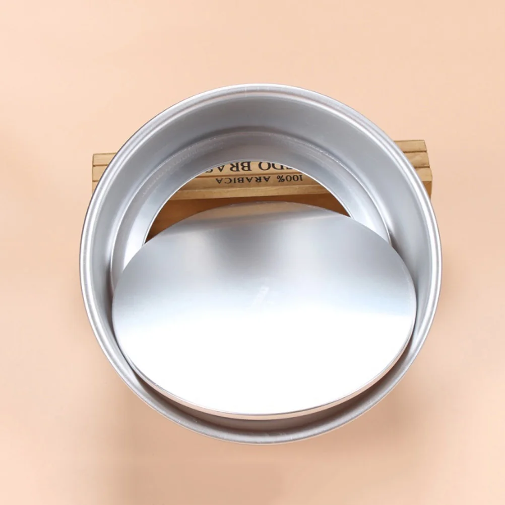 

Aluminum Alloy Nonstick Round Cake Mold With Removable Bottom 2pcs 8inch Baking Tray For Cookies Pudding Chocolate Desserts Pan