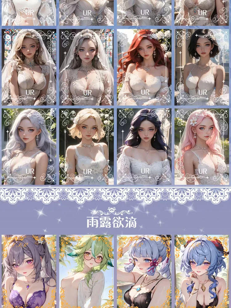 2025 Newest Rose Reflection A6 Size Goddess Story Collection Card  Waifu Swimsuit CCG ACG TCG World Trading Hobbies Gift