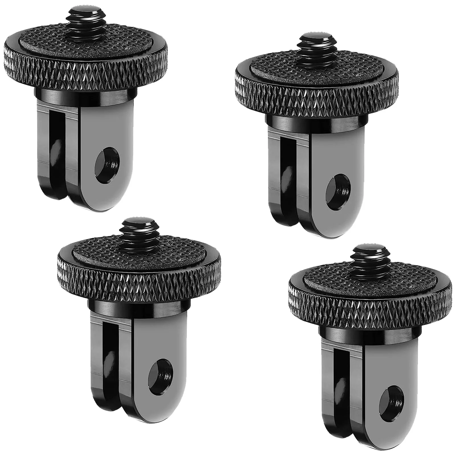 

4 Pack 1/4"-20 Screw Aluminum Camera Tripod Mount Conversion Adapter for GoPro DJI and Other 1/4" Accessories