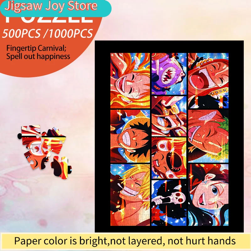 

500-, Paper Jigsaw Puzzle, Jigsaw Puzzle, Large Jigsaw Puzzle, Adult Jigsaw Puzzle (1pc Character Smile Collection) White Card