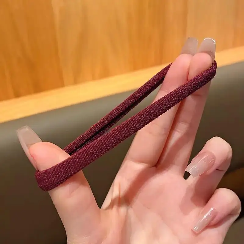 20/50/100/200/300Pcs Ponytail Hold Hair Rubber Bands Women Candy Colors Nylon Basic Scrunchie Hair Tie Hair Accessories