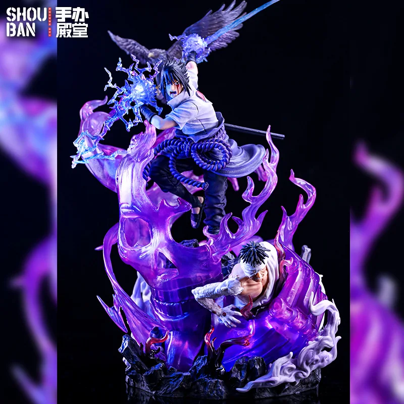 Anime Naruto Gk Figurki Uchiha Sasuke Figurka 2głowy Kakashi Susanu Nohubo Weasel Pvc Statuetka Figurka Model Kolekcja Lalka Prezent