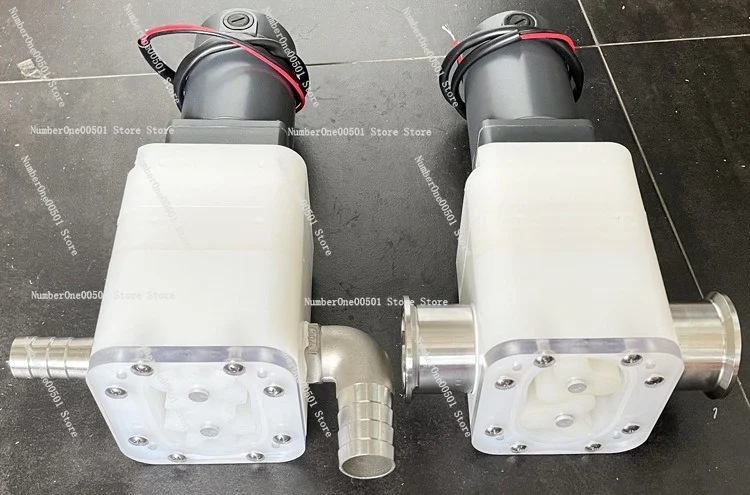 Three-leaf Pump Viscous Liquid Fluid Delivery Rotor Pump 12V Suitable for Honey Body Tahini Paste Pump