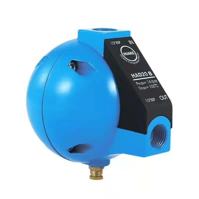 

HAD20B Pneumatic Screw Air Compressor Air Storage Tank Ball Float Automatic Drain Filter Ball Valve
