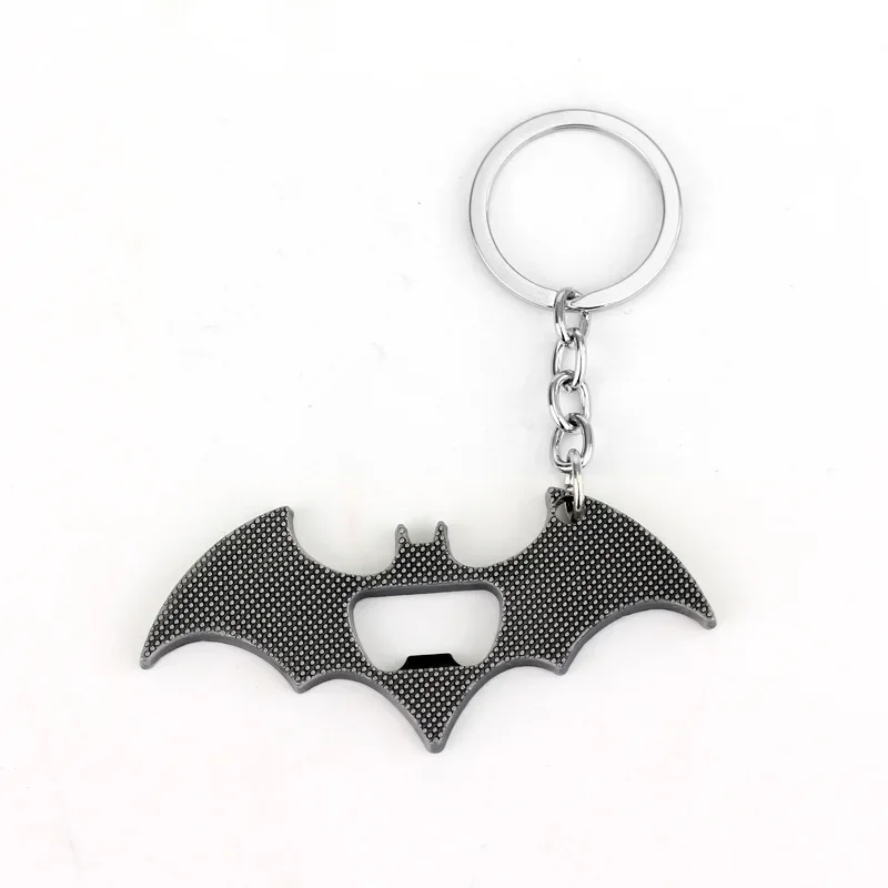 Fashion Batman Metal Batarang Keychain Multifunctional Opener Cool Trend School Bag Car Key Pendant Decor Trinket Gift Keyring