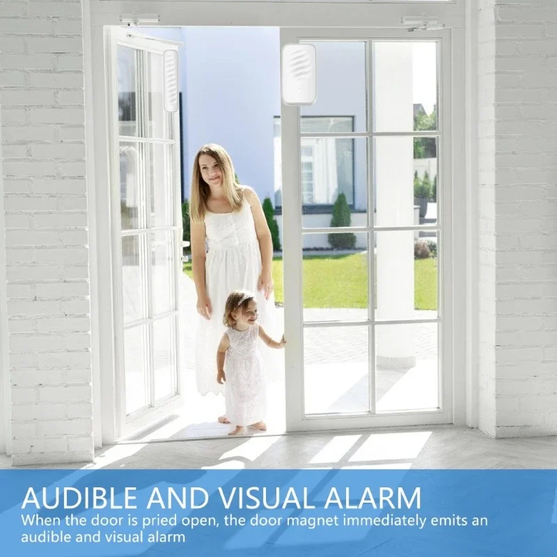 Adjustable Wireless Discreet Entry Detector Suitable For Door Window Home Security Alarm Real Time Open Alerts F19E