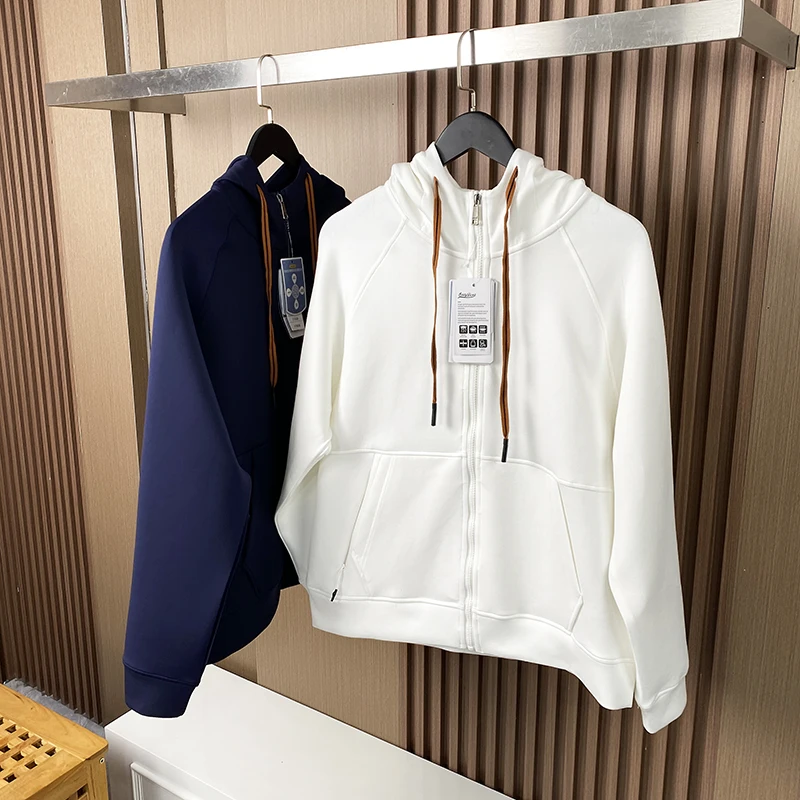 

Soft Air Layer Fabric High Elastic Breathable Anti-Wrinkle Spring Outdoor Men's Jaet Hooded Coat Faionable Urban Sle Lo...