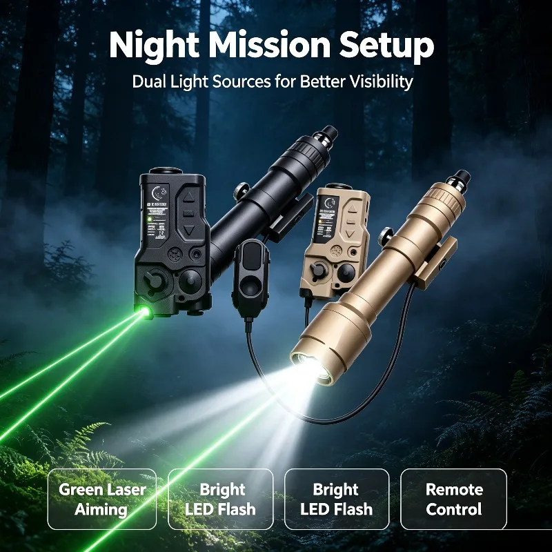 Stable Emission RAID‑X Tail Control Light Shift Green Infrared Laser Adjustable Bright Durable Hobby Replacement Kit Parts