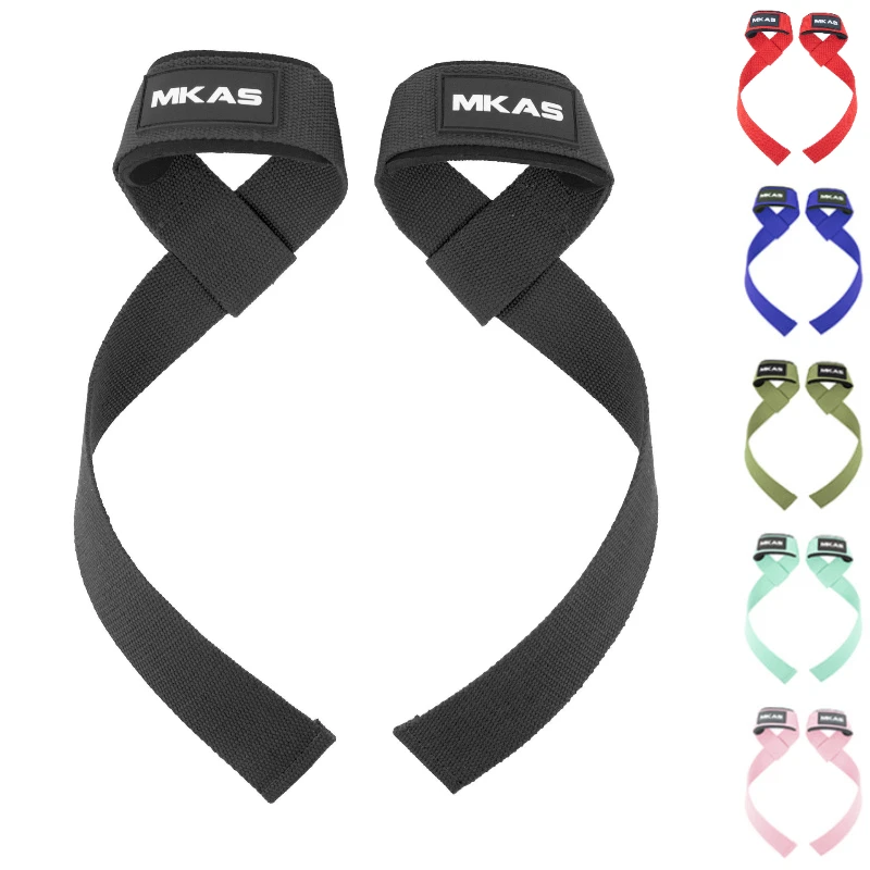 Weightlifting Straps 1 Pair Lifting Wrist Anti-Slip Silicone Strength Training Strap Deadlifts Crossfit Hand Grips Wrist Support