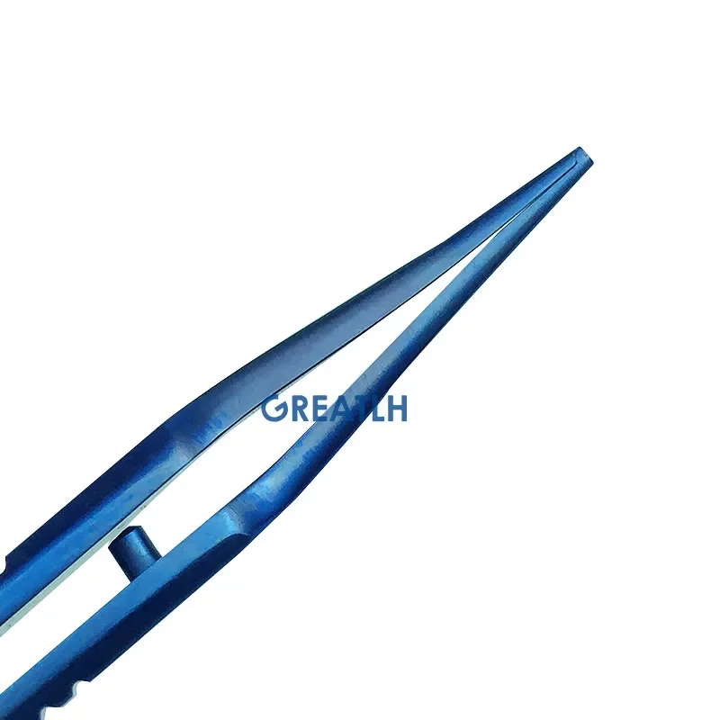 Titanium Alloy Ophthalmic 0.6mm Tip Forceps Teethed Clamp Ophthalmic Surgical Instrument