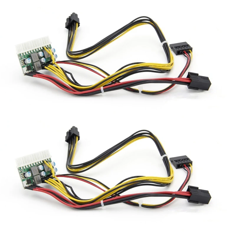 2X PCI-E 6PIN Input DC 12V 300W DC-ATX-300W 24Pin PICO ATX Switch PSU Power Supply Module