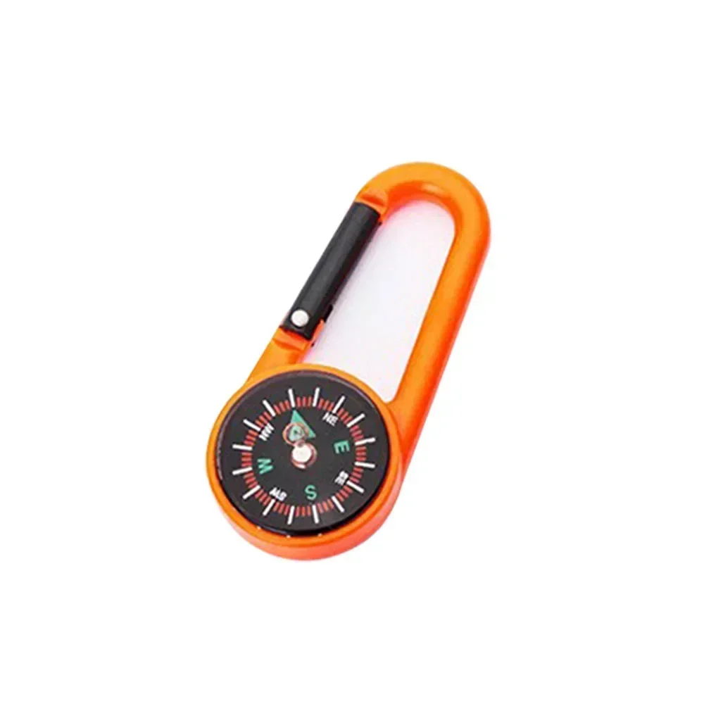 Outdoor Compass Carabiner Mini Camping Keychain Mountaineering Hiking Backpack Buckle with Compass Survival Children Gifts view 5