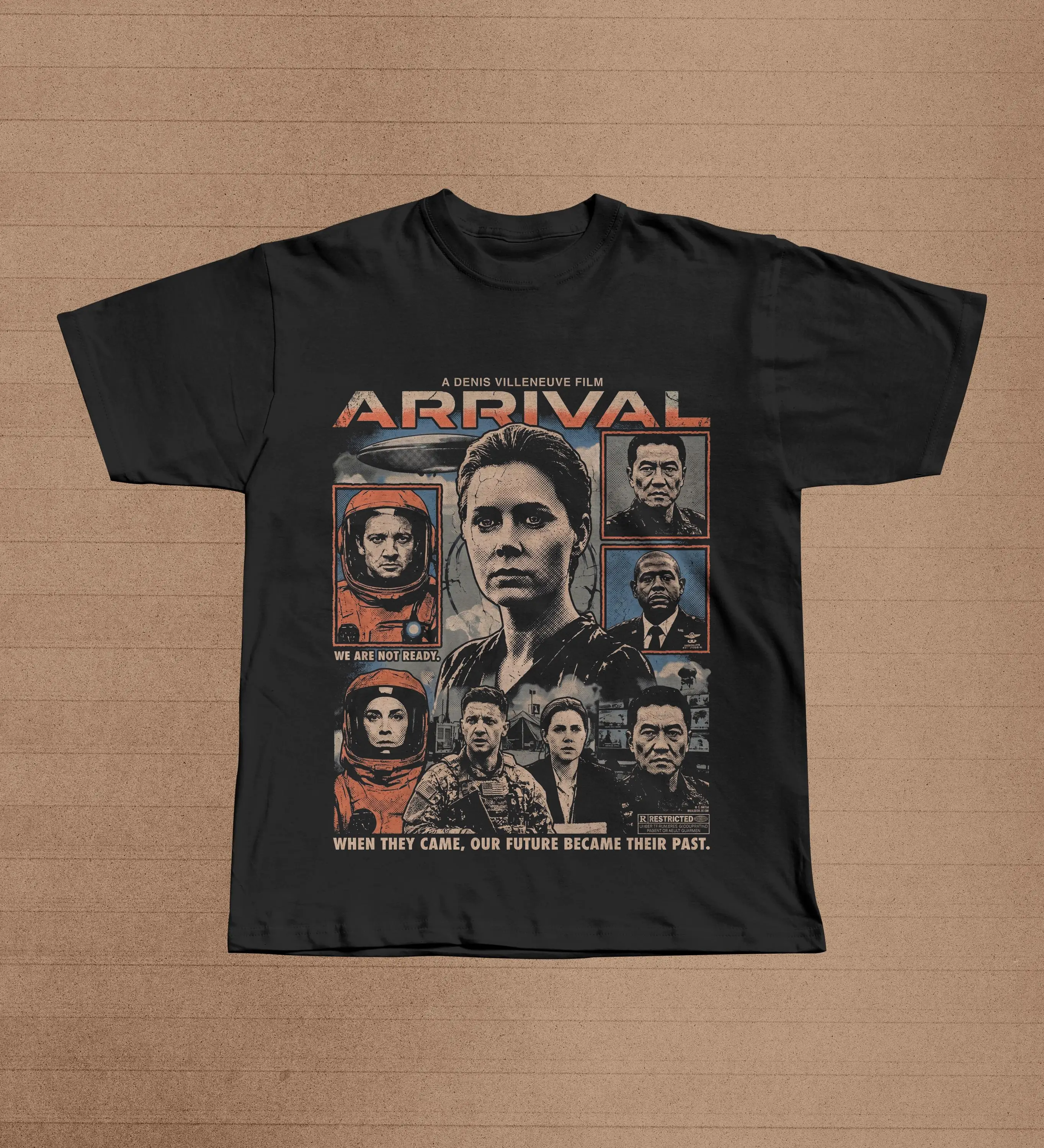 Arrival Movie Poster T-Shirt | Louise Banks Sci-Fi Drama Film Graphic Tee