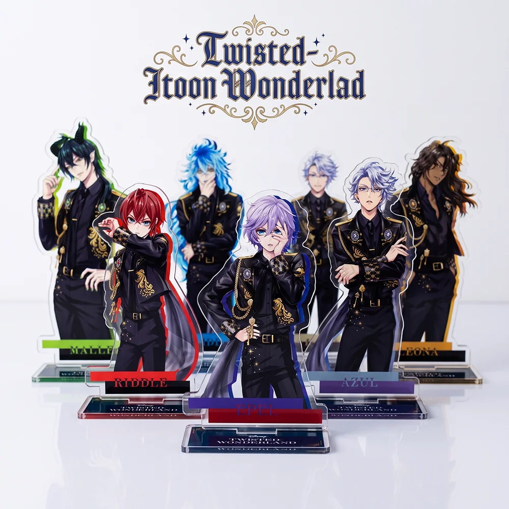 Anime Twisted Wonderland Sebek Zigvolt Idia Shroud 15CM Acrylic Stand Keychain Character Model Cospaly Desk Decor Fan Gifts