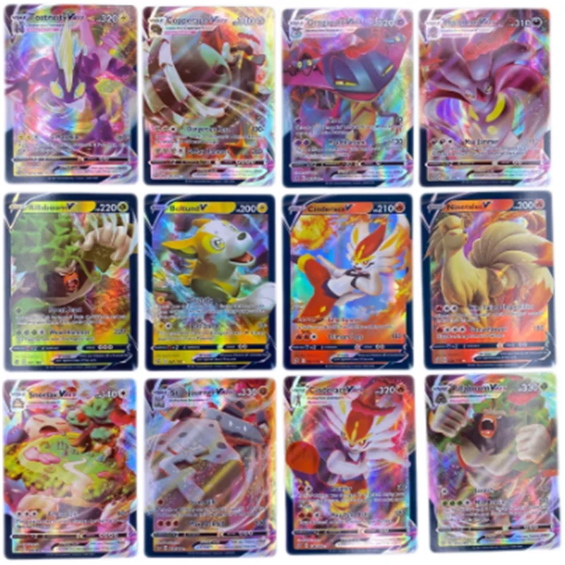 5-300Pcs Spanish French English cartas pokemon  francaise Spanish Card Featuring 300 Gx 300 V Max VMAX 100 Tag Team