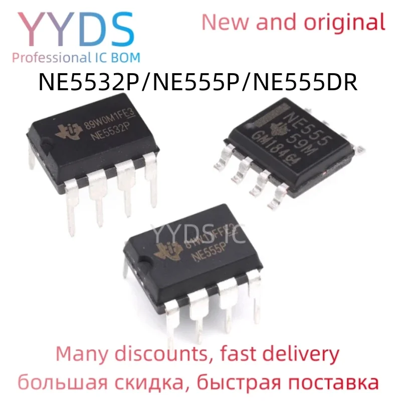 10PCS  NE5532P DIP8 NE5532 DIP 5532P DIP-8 new and original IC