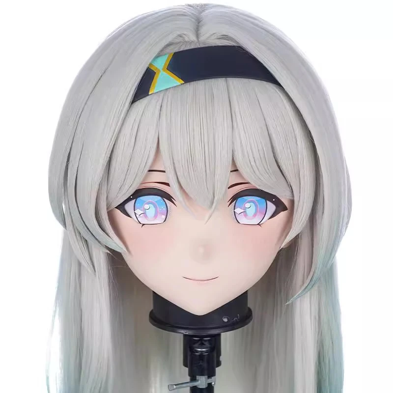 

(MEO229) Customize Handmade Full Head Lockable Crossdress Male to Female Japanese Cartoon Anime Game Character Kigurumi Mask