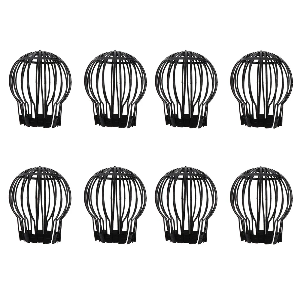 8Pcs Plastic Roof Drainage Filter Covers Roof Drain Strainer Fall Leaves Lightweight Anti-block Round Net Caps
