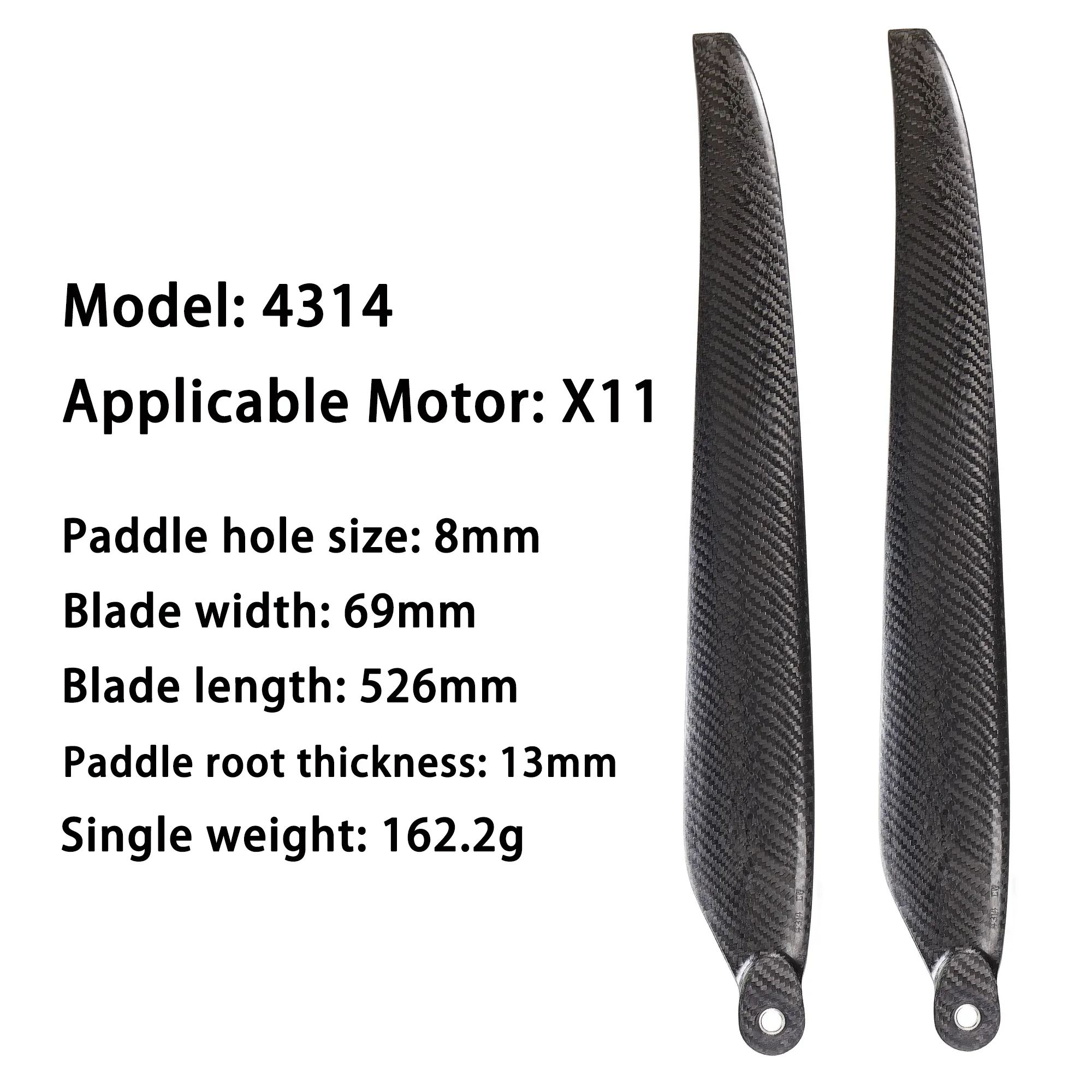 

4314 пропеллер из углеродного волокна 43-дюймовые пропеллеры CW CCW для Hobbywing XRotor X11 Plus, детали сельскохозяйственного дрона EA-30XP