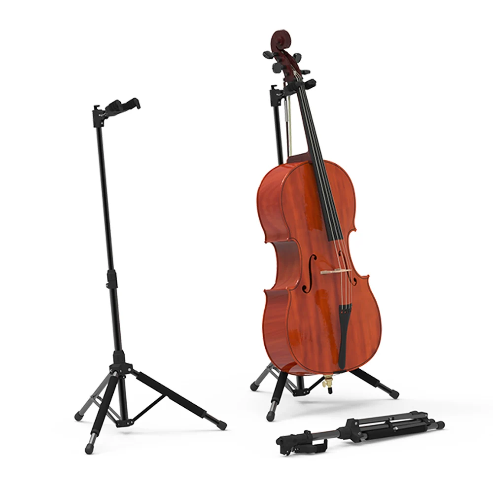 Galux GS-210C Floor Stand for Upright Cello Guitar Stand Foldable Stand Violin/Ukelele/Bass String Instrument Accessories