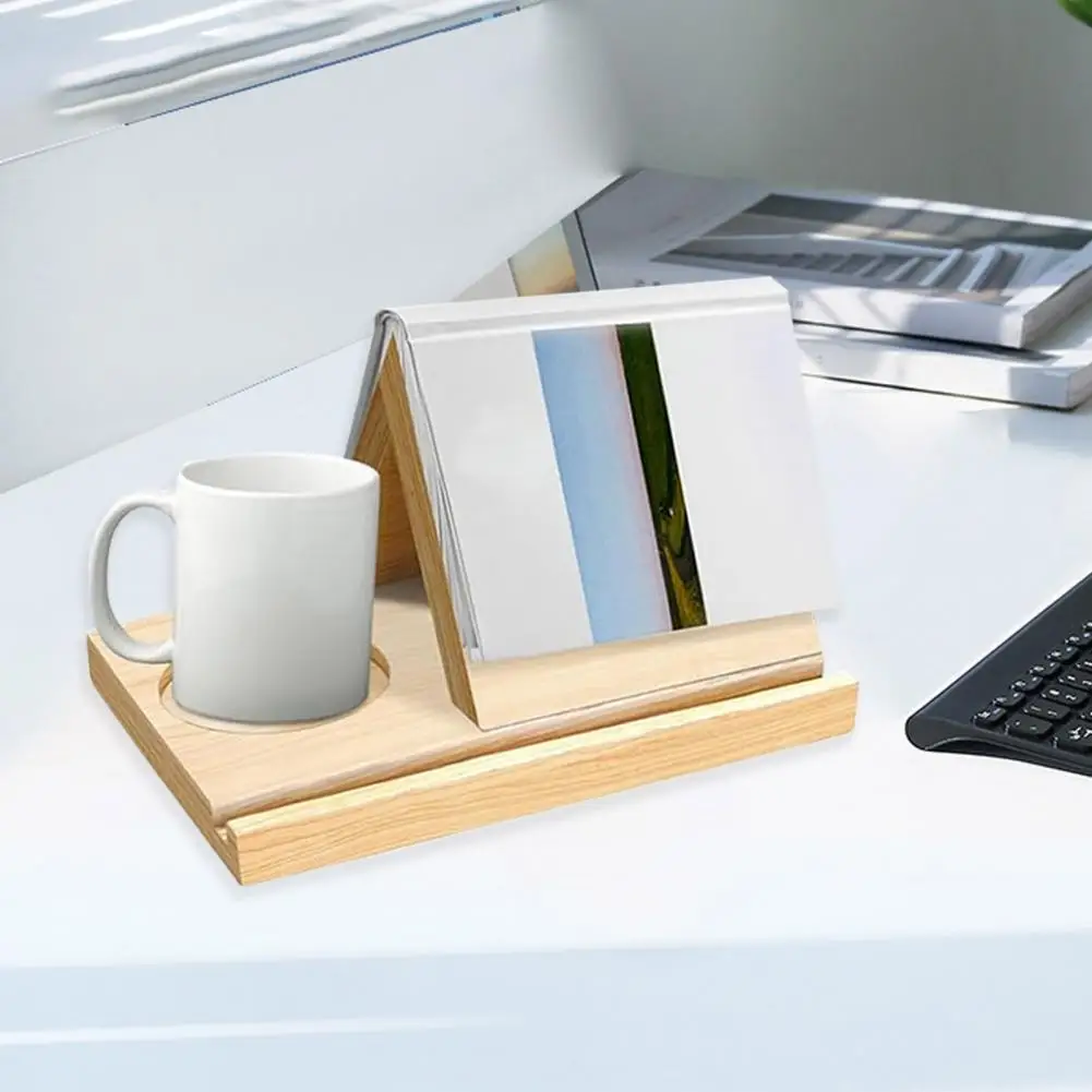 Cadeau Amateur Lecture Support Livre Triangulaire Bois - Marque-page Et Repose-livre - Décoration Bureau Support Livre Triangulaire Bois Marque-page Papillon