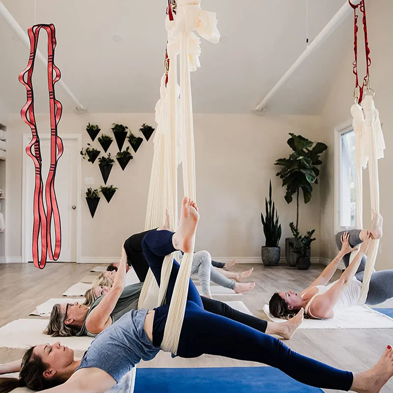Cuerda colgante para escalada, crisantemo, cinturón elástico para Yoga, correa extensora, cuerda para hamaca aérea para Yoga, columpio