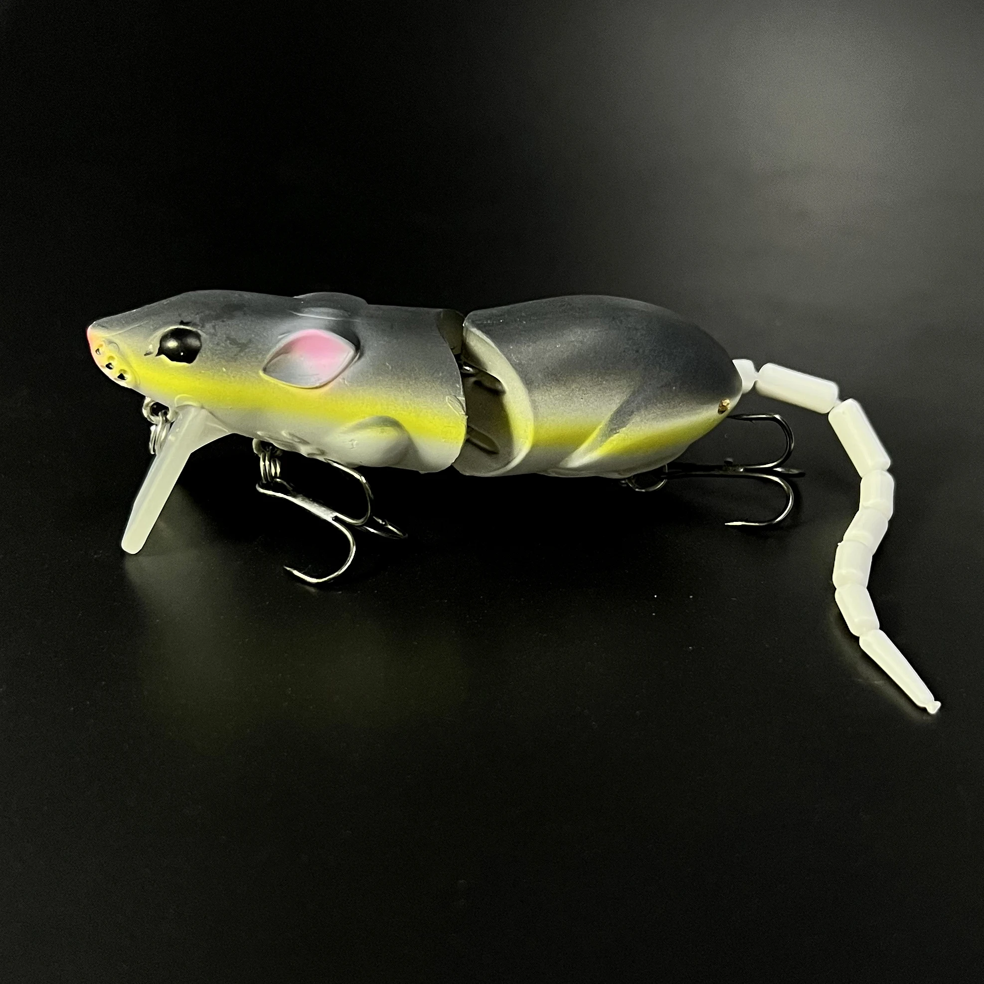 Rat Fishing Lure Realistic Mouse Crankbait Swim Bait Topwater 69g Lifelike Fishing Wobbler VMC Treble Hooks Tackle