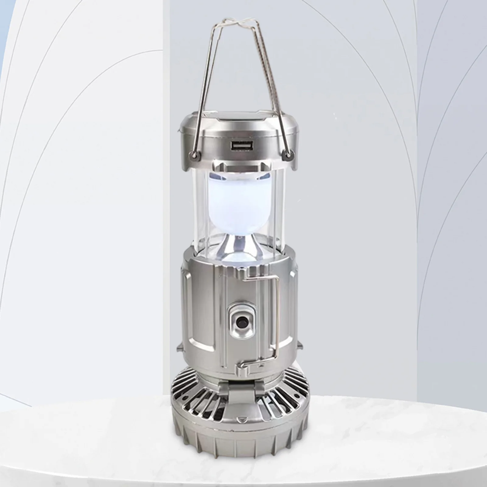 

Складной электрический вентилятор, лампа для кемпинга, солнечная батарея/аккумуляторная батарея, 1500 мАч, светодиодный фонарь, ручной вентилятор, внешний аккумулятор для экстренной помощи