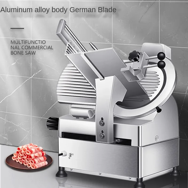 Elektrischer Allesschneider, kommerzieller Fleischschneider, gefrorenes Rindfleisch und Hammelfleisch, Rollenschneider, Fleischschneider