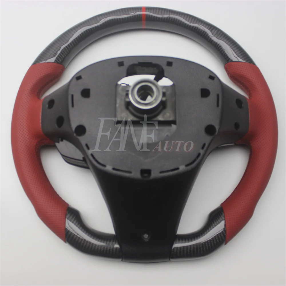 Replacement Real Carbon Fiber Steering Wheel with Leather for Kia K5 OPTIMA 2011-2015